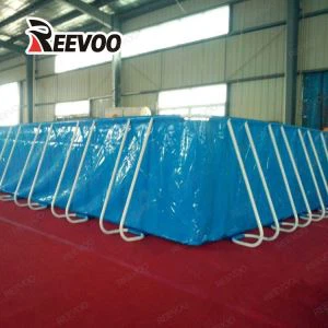 Kolam ikan Pvc bingkai logam